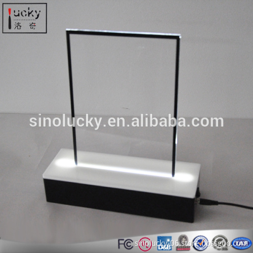 led light bases for acrylic with 5050 white strip in 12v